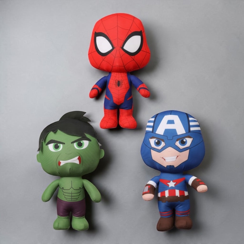 Jucarie de Plus Supererou Spiderman/ Hulk/ Captain America 40 cm