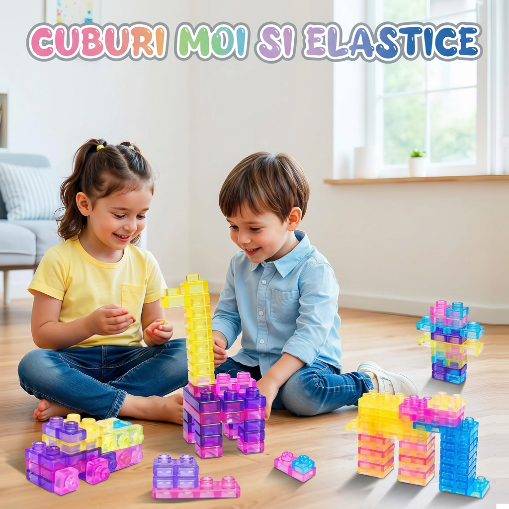 Cuburi de constructie / Lego Moi si Elastice