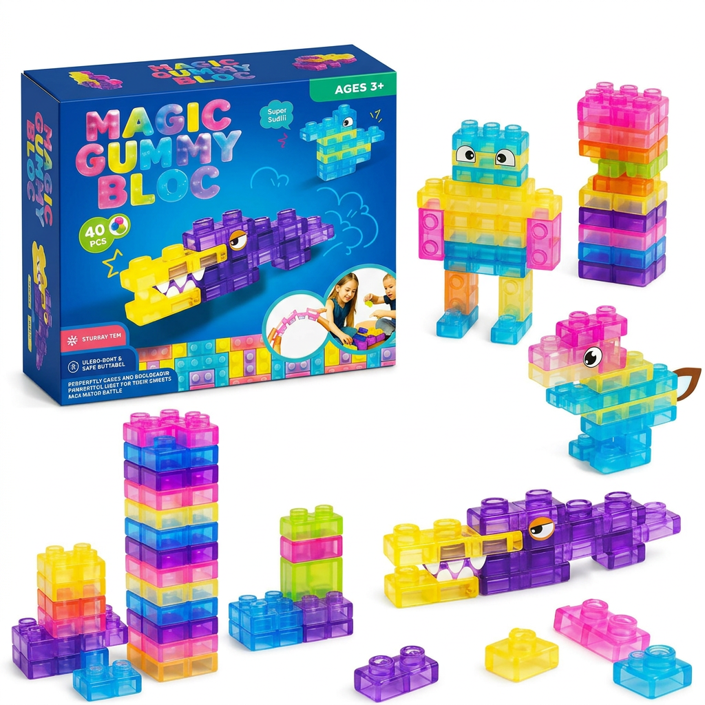 Cuburi de constructie / Lego Moi si Elastice