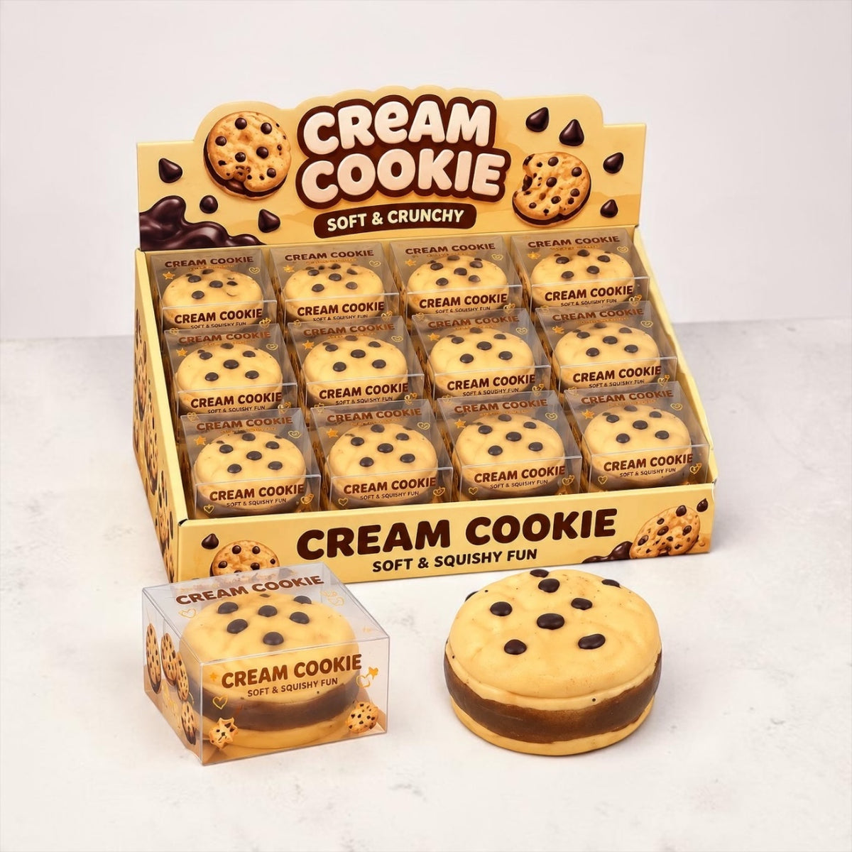 Jucarie Antistres Squishy Crunchy Cookie