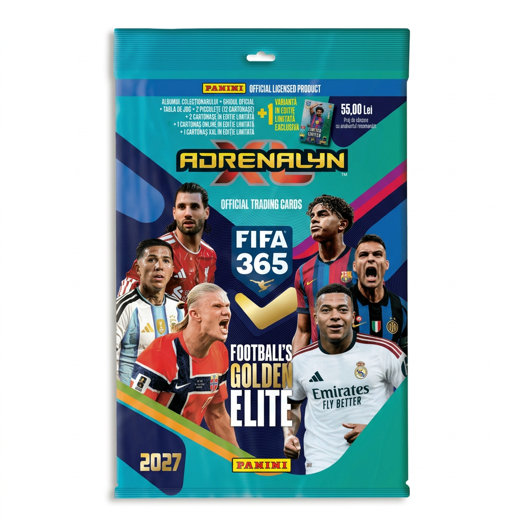 Set album si cartonase, Panini, FIFA 365 Adrenalyn XL 2027, Starter Pack Editie Limitata