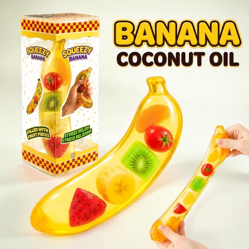 Jucarie Antistres Banana Coconut Oil