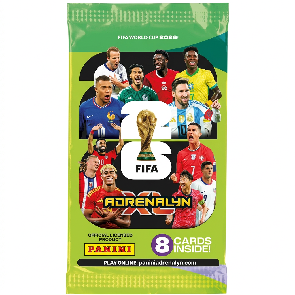 Plic cu 8 Cartonase Panini FIFA World Cup Adrenalyn XL 2026