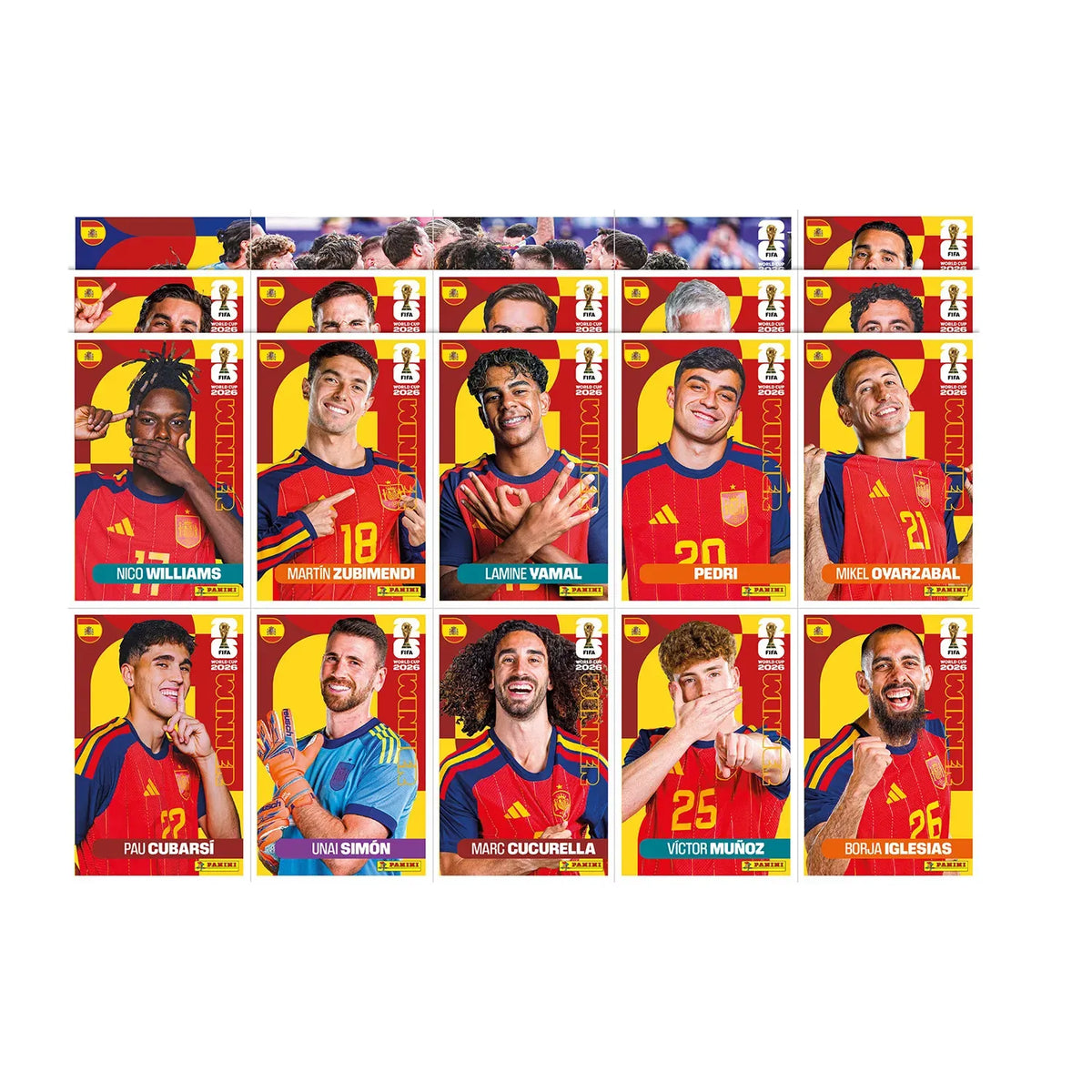Poster Oficial Spania-Campioana Mondiala Panini Fifa World Cup 2026