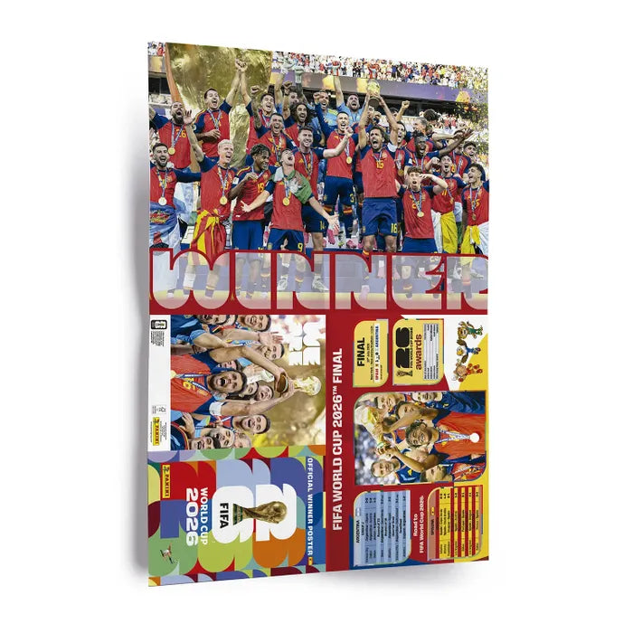 Poster Oficial Spania-Campioana Mondiala Panini Fifa World Cup 2026